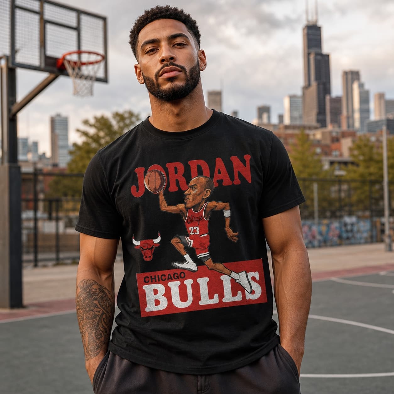 Chicago Bulls Michael Jordan Retro Basketball 1985 Shirt
