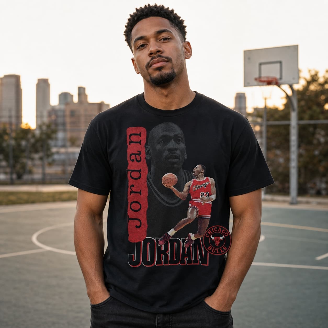 Chicago Bulls Michael Jordan Retro Basketball 1989 Shirt