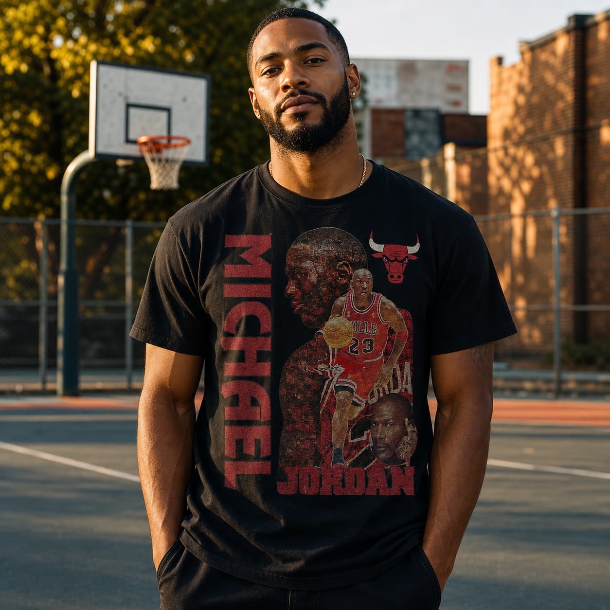 Chicago Bulls Retro Michael Jordan Basketball 1988 Shirt