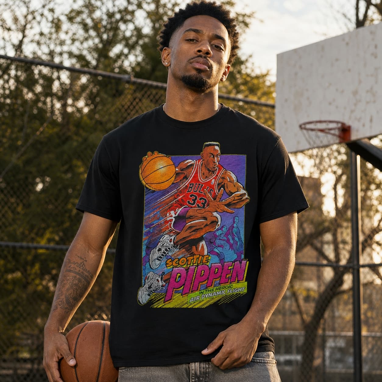 Chicago Bulls Retro Scottie Pippen Basketball 1989 Shirt