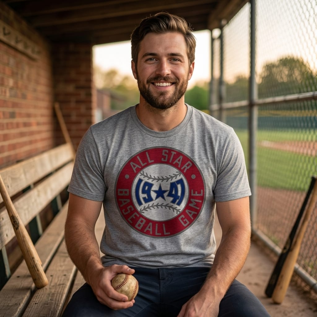 Chicago Cubs Retro All Star Game Baseball 1947 Artwork Shirt