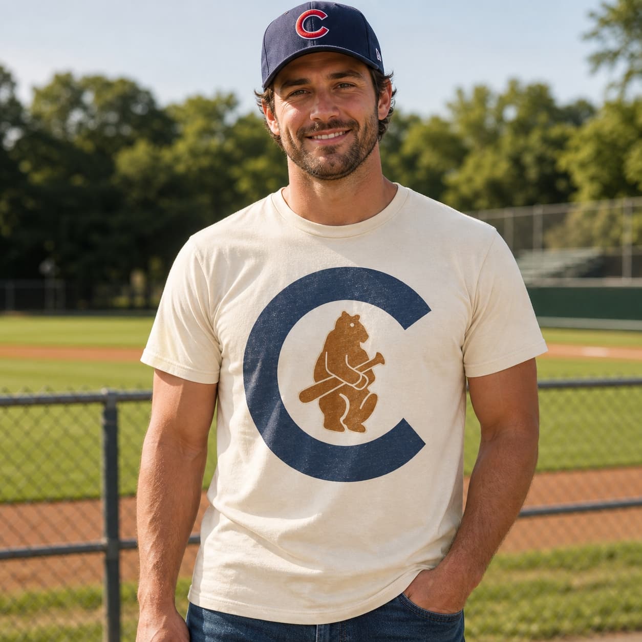 Chicago Cubs Retro Baseball 1908 Artwork Shirt