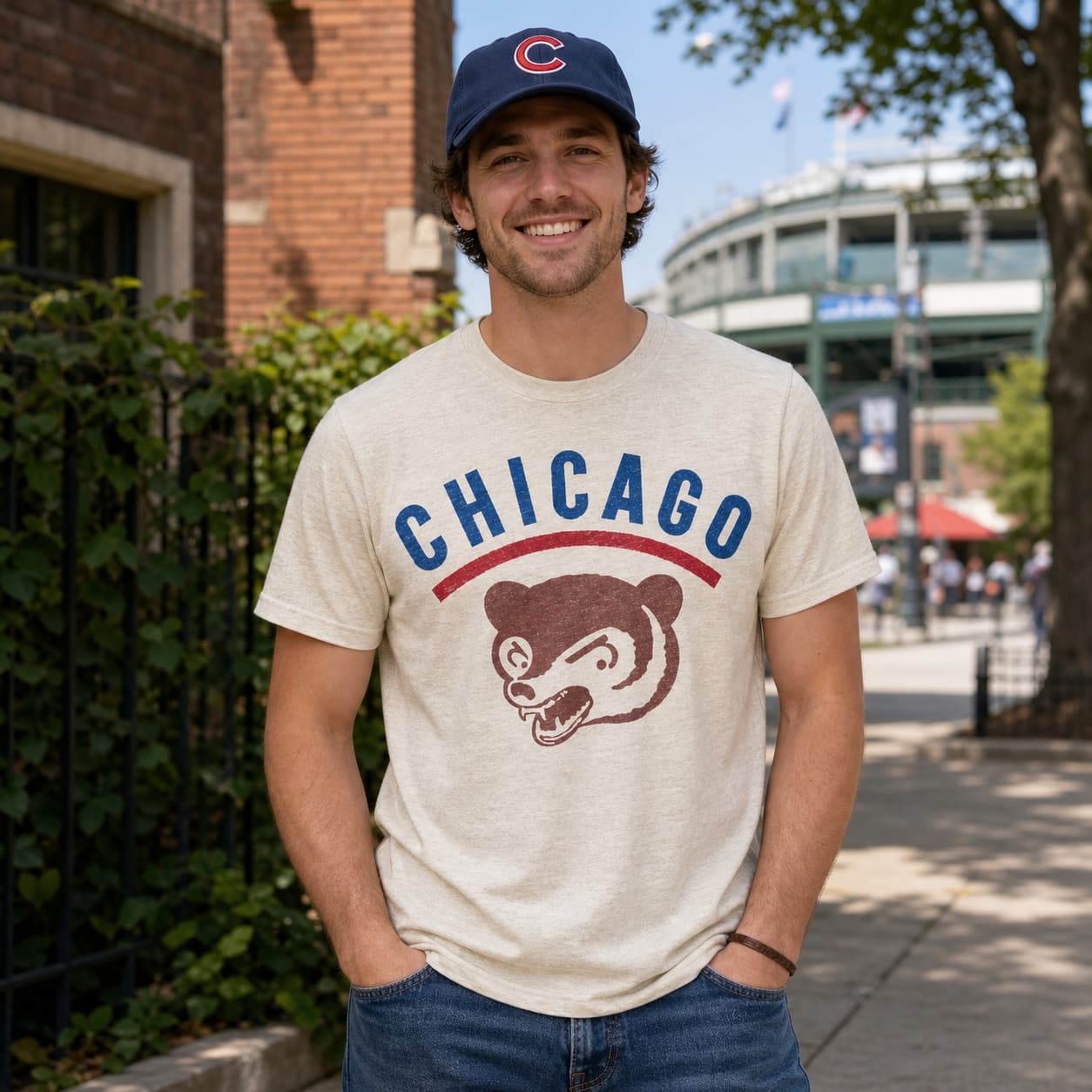 Chicago Cubs Retro Baseball 1951 Artwork Shirt