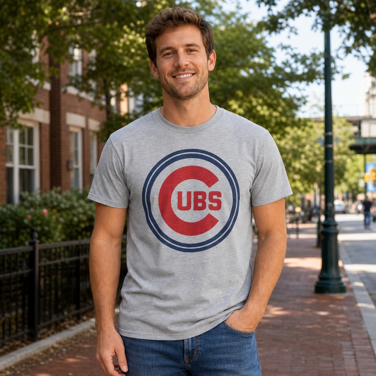 Chicago Cubs Retro Baseball 1957 Artwork T-Shirt