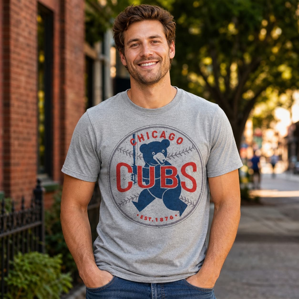 Chicago Cubs Retro Baseball 1958 Artwork Shirt
