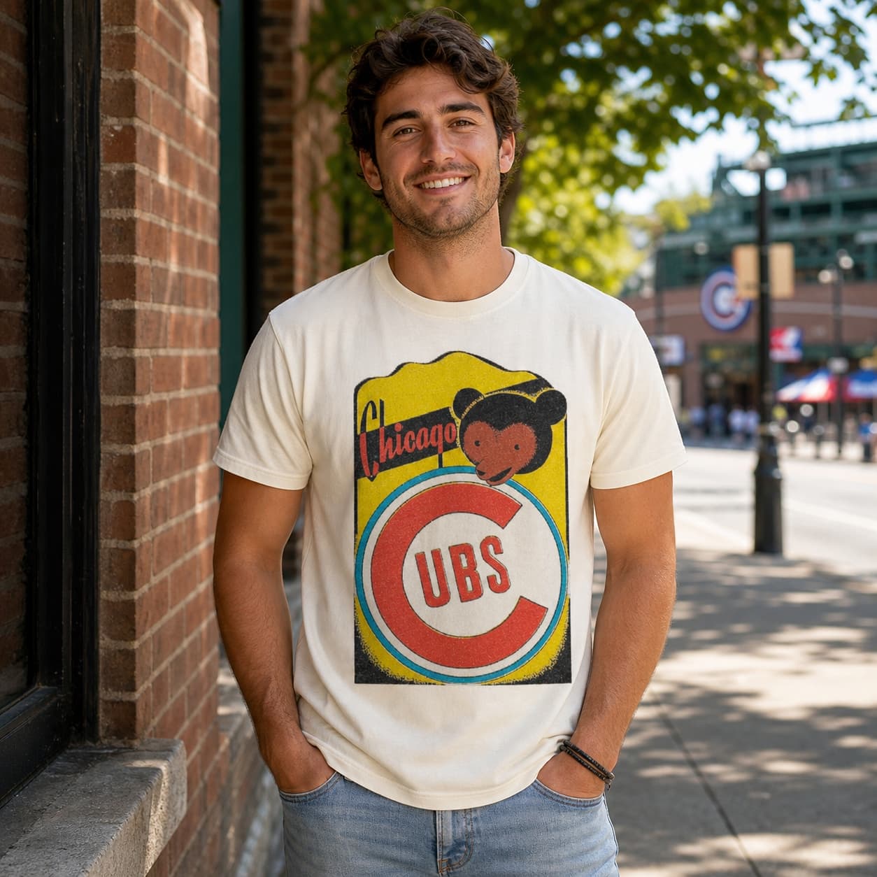 Chicago Cubs Retro Baseball 1960 Artwork Shirt