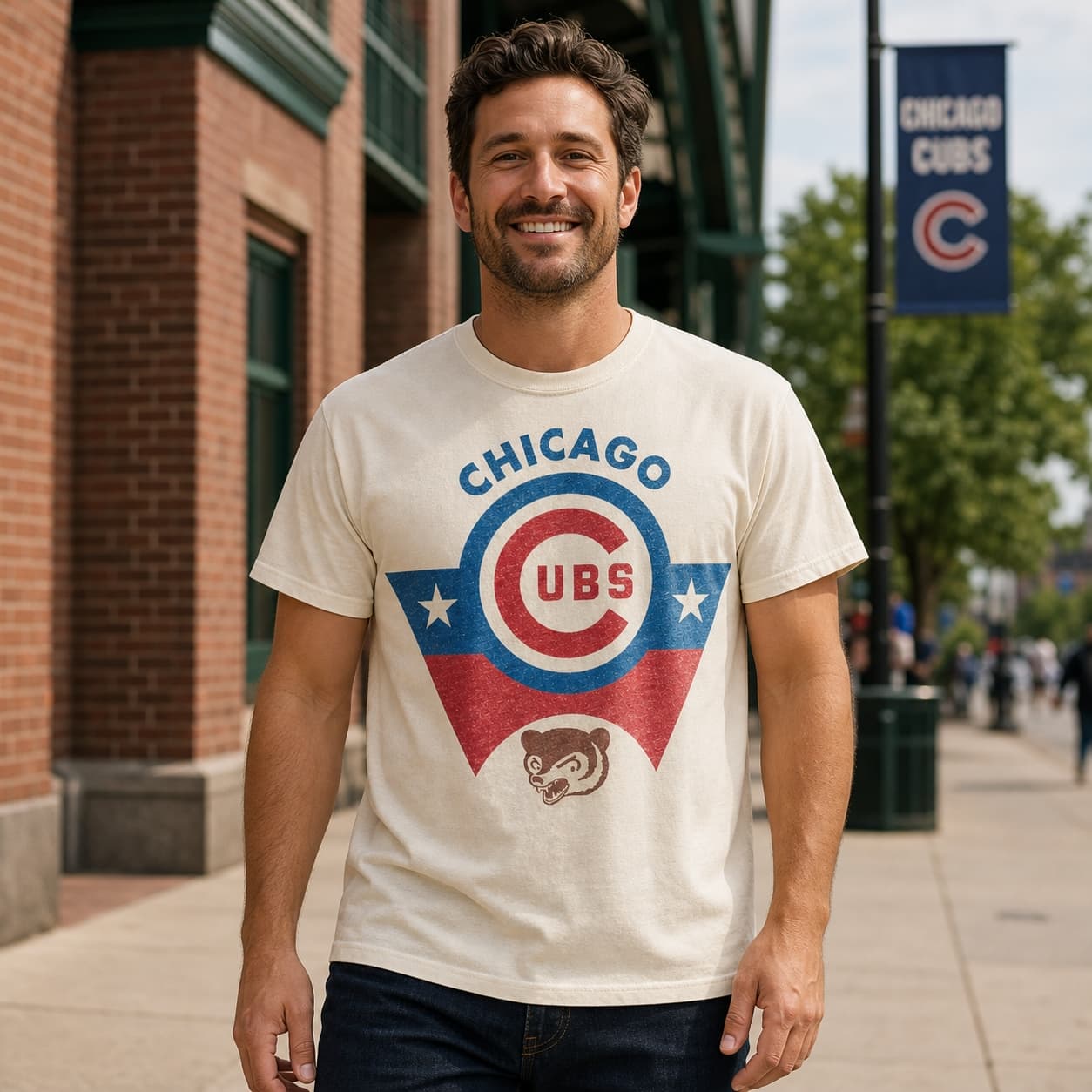 Chicago Cubs Retro Baseball 1976 Artwork Shirt