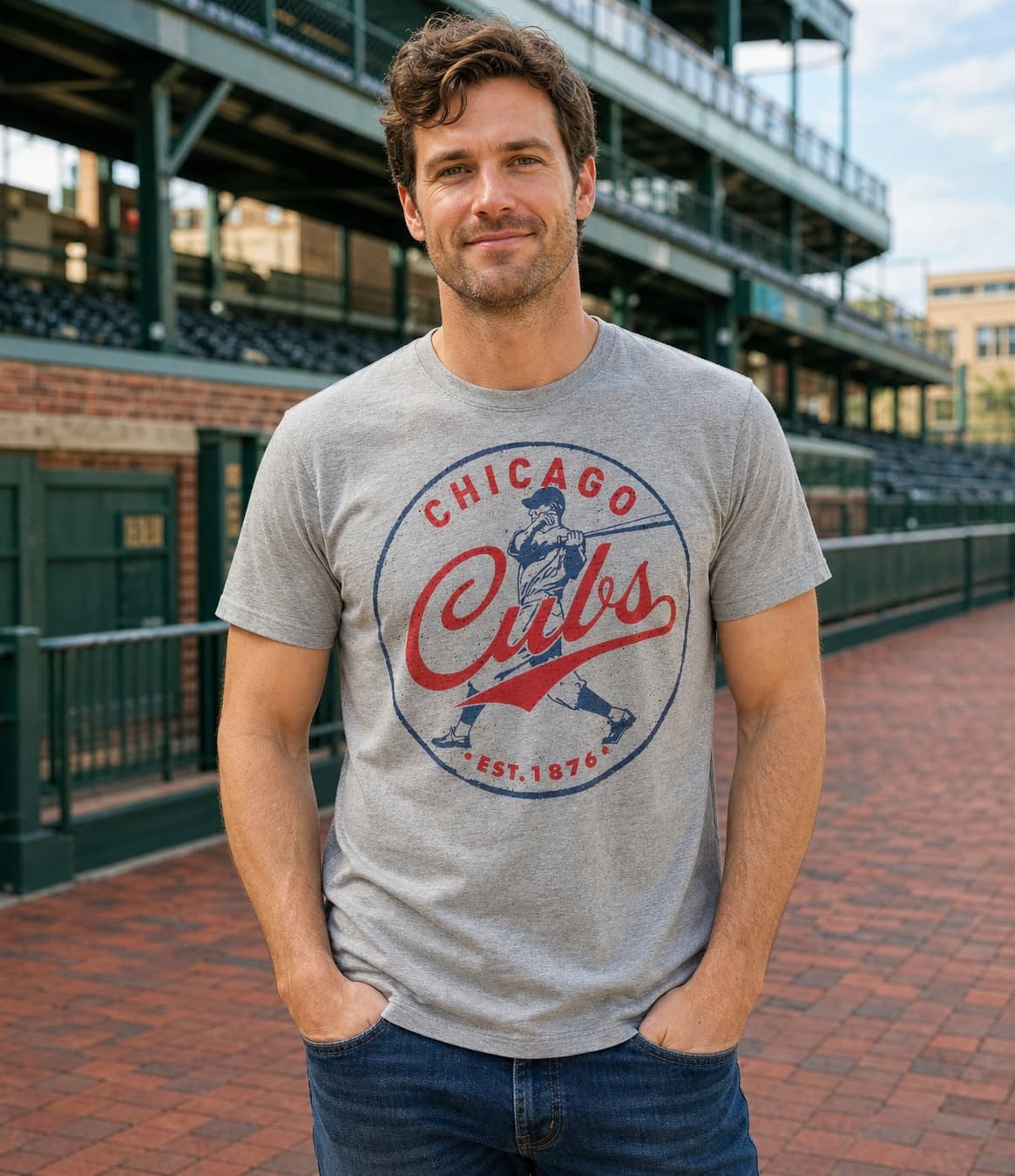 Chicago Cubs Vintage Baseball 1876 Artwork Shirt