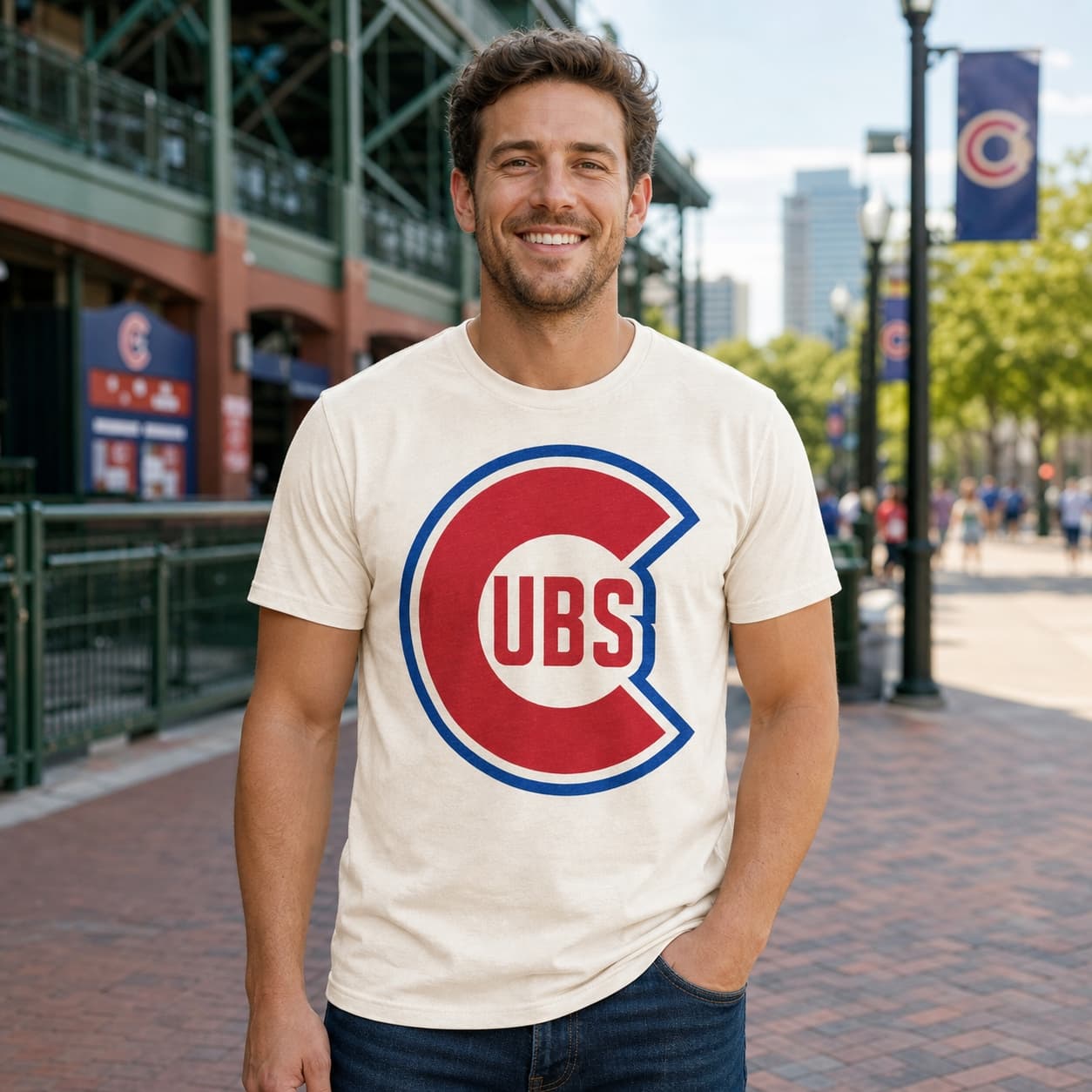 Chicago Cubs Vintage Baseball 1948 Artwork Shirt