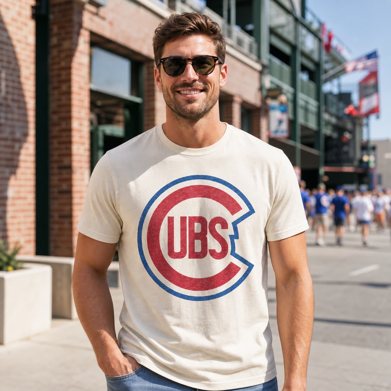 Chicago Cubs Vintage Baseball 1950 Artwork Shirt