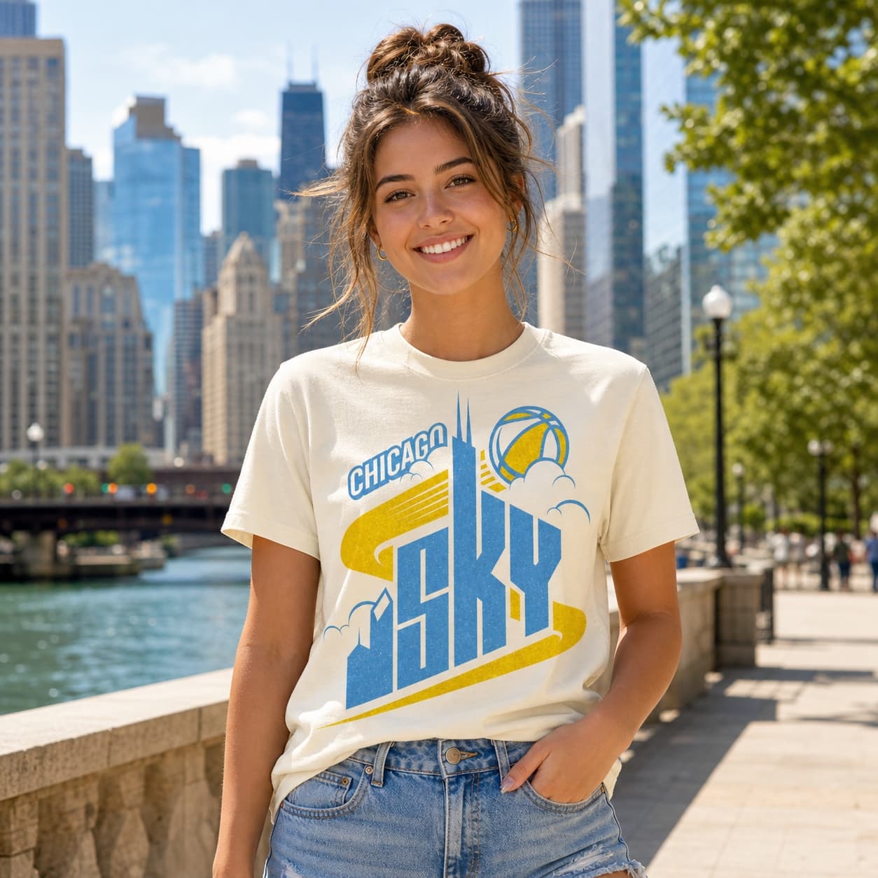 Chicago Sky Retro Basketball 2006 Shirt