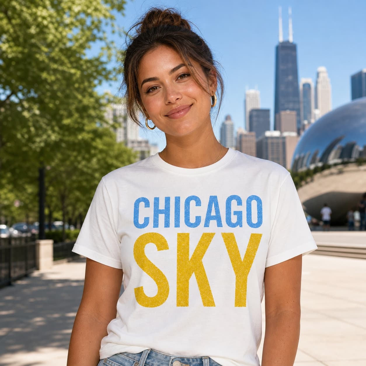 Chicago Sky Retro Basketball 2009 Shirt