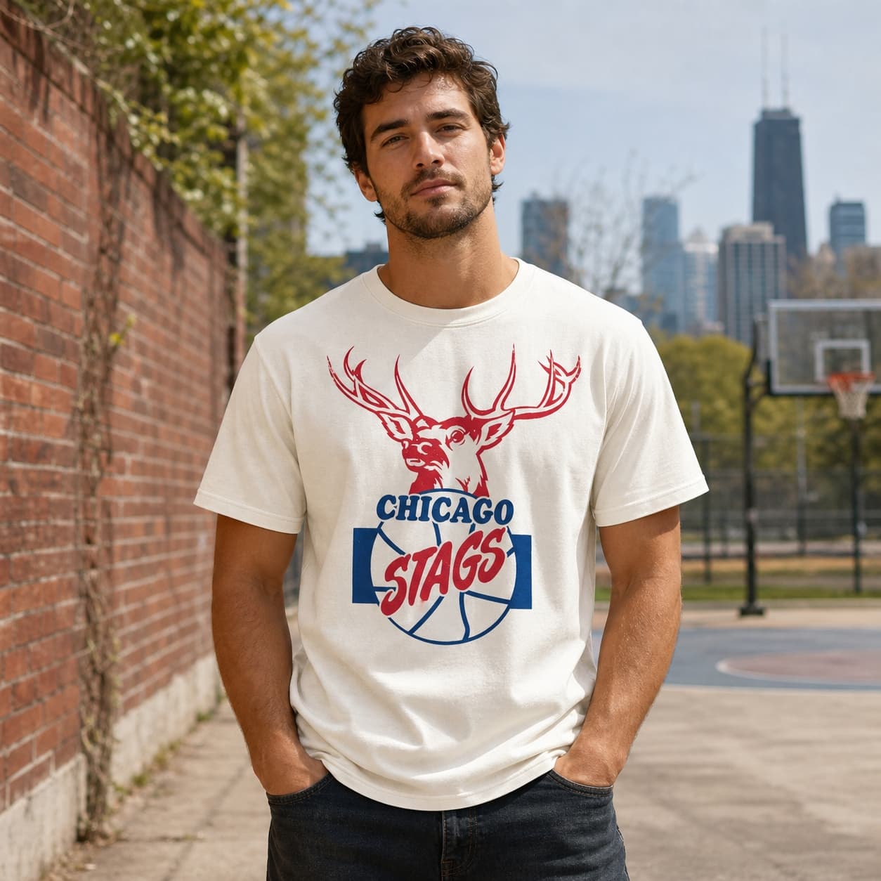 Chicago Stags Retro Basketball 1946 Shirt
