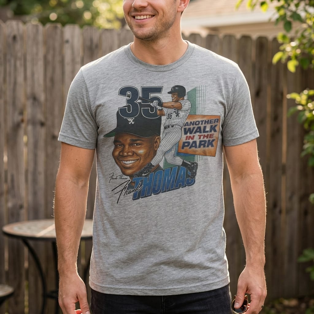 Chicago White Sox Frank Thomas Retro Baseball 1993 Artwork Shirt