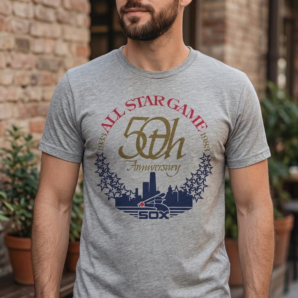 Chicago White Sox Retro 50th All Star Game Baseball 1983 Artwork Shirt