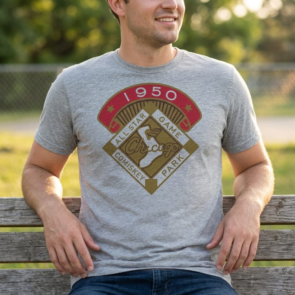 Chicago White Sox Retro All Star Game Baseball 1950 Artwork Shirt