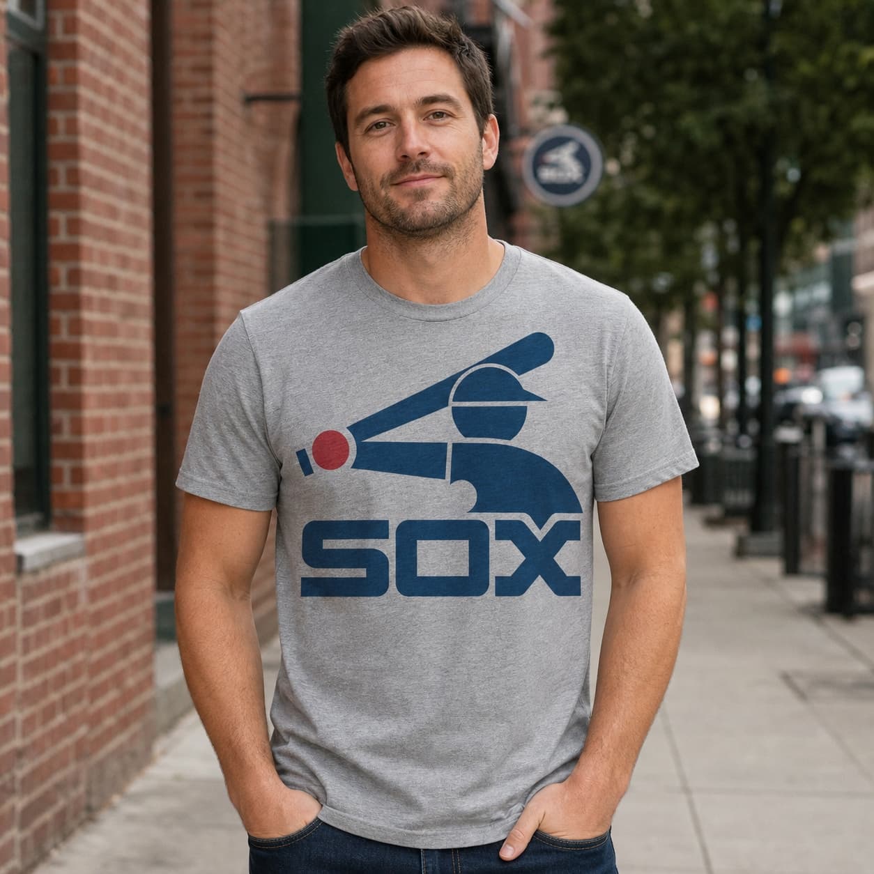Chicago White Sox Retro Baseball 1975 Artwork T-Shirt