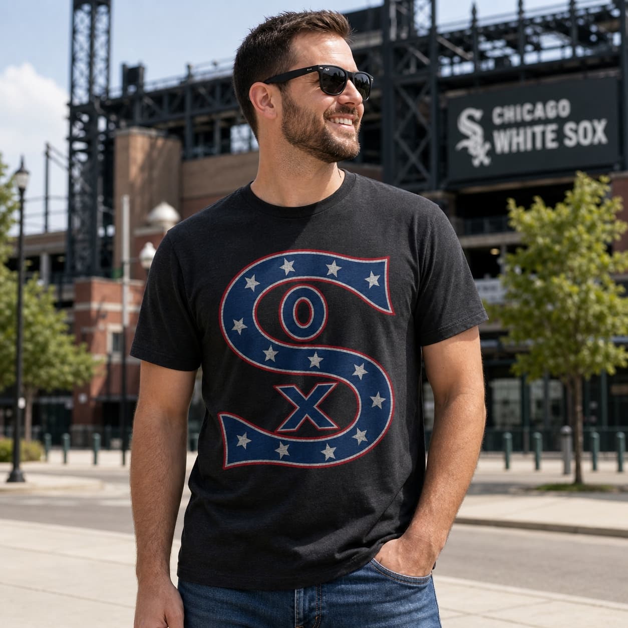 Chicago White Sox Retro Jersey Lettering Baseball 1917 Artwork Shirt