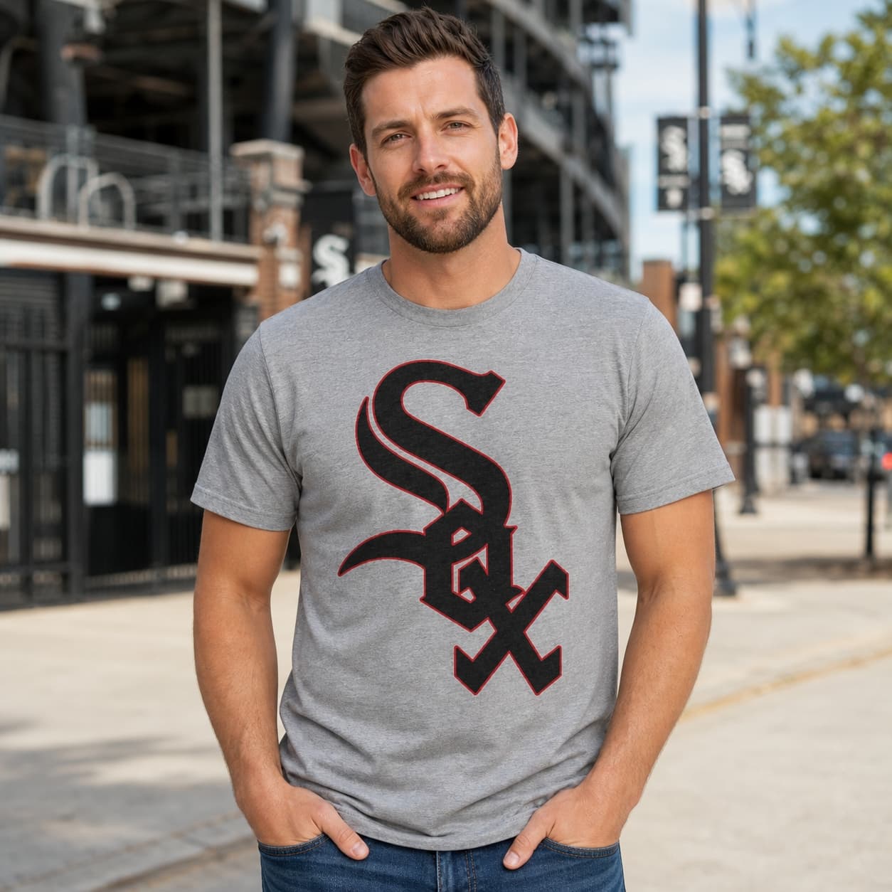 Chicago White Sox Retro Jersey Lettering Baseball 1952 Artwork Shirt