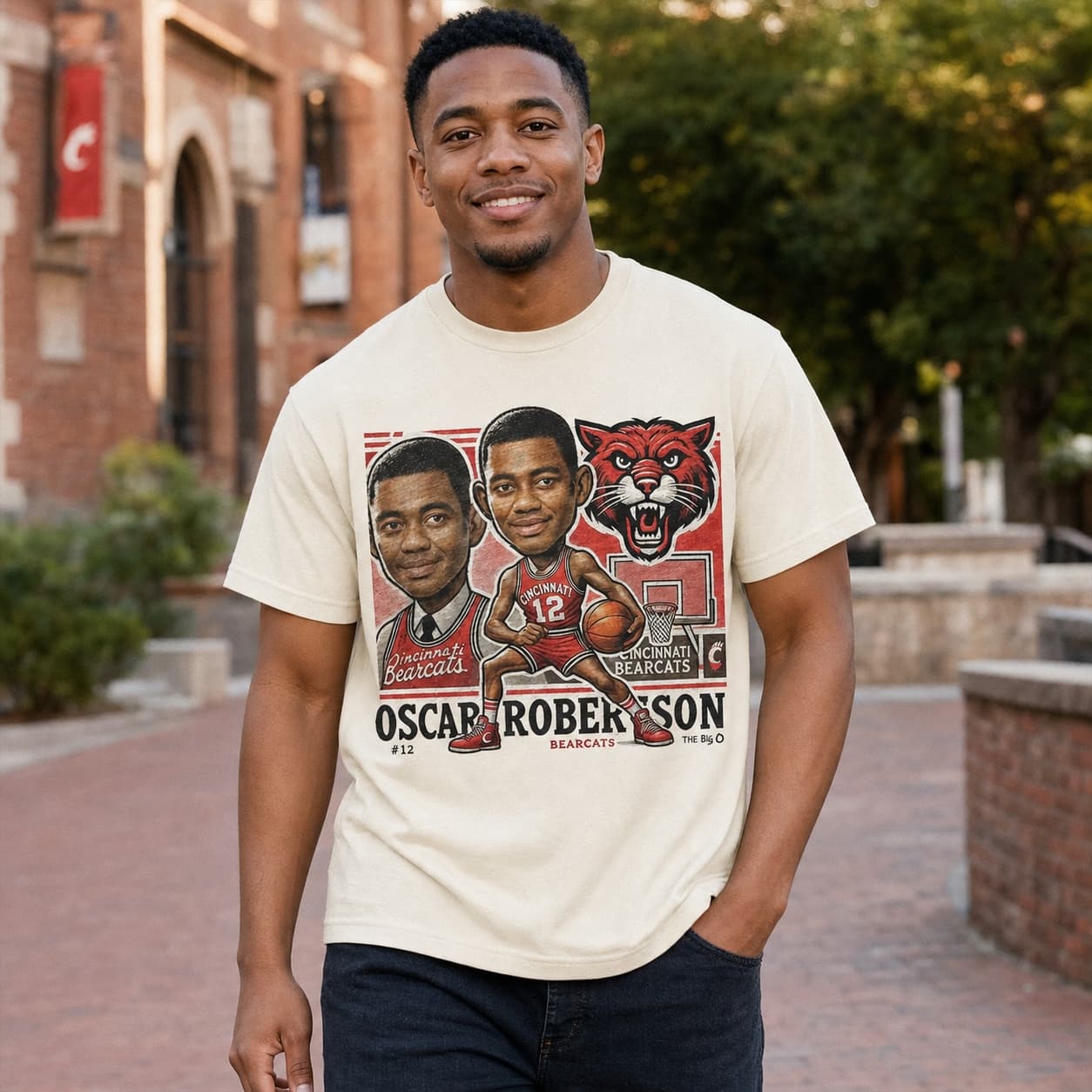 Cincinnati Bearcats Oscar Robertson Exclusive Retro Basketball 1958 Shirt