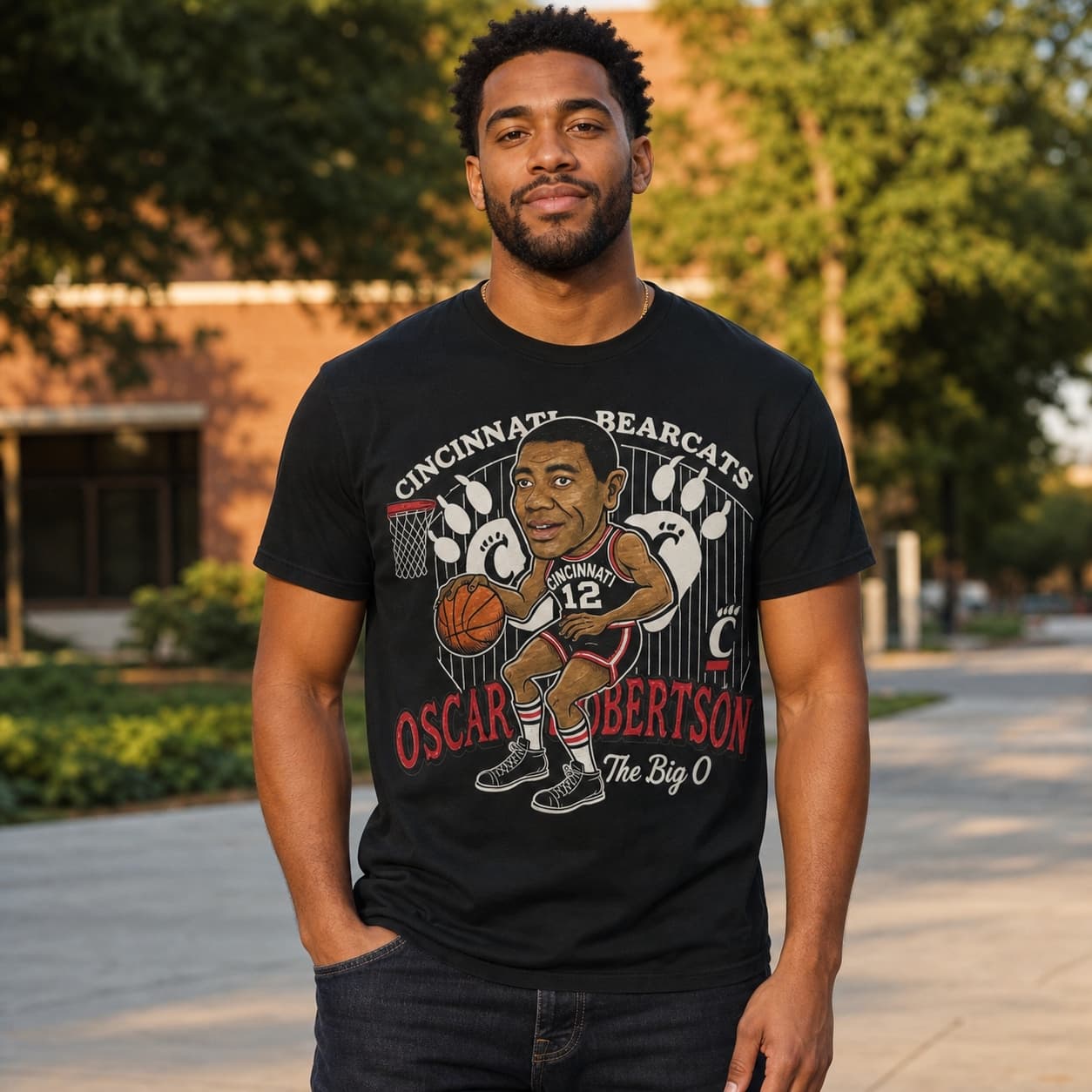 Cincinnati Bearcats Oscar Robertson Exclusive Retro Basketball 1959 Shirt