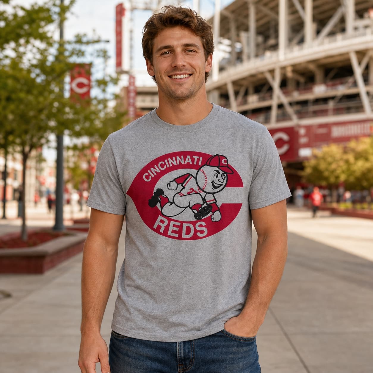 Cincinnati Red Retro Baseball 1960 Artwork Shirt