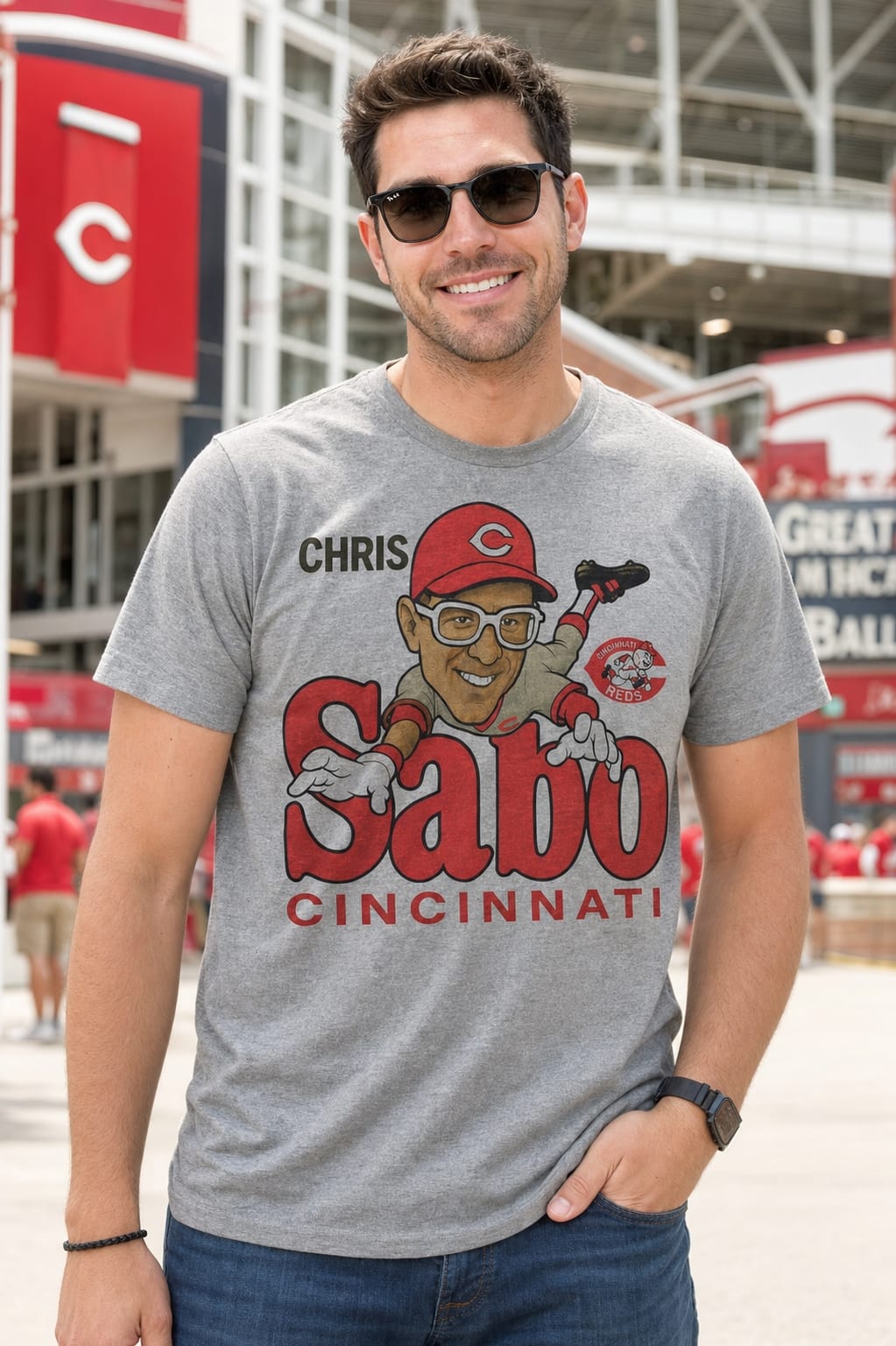 Cincinnati Reds Chris Sabo Exclusive Retro Baseball 1988 Artwork Shirt
