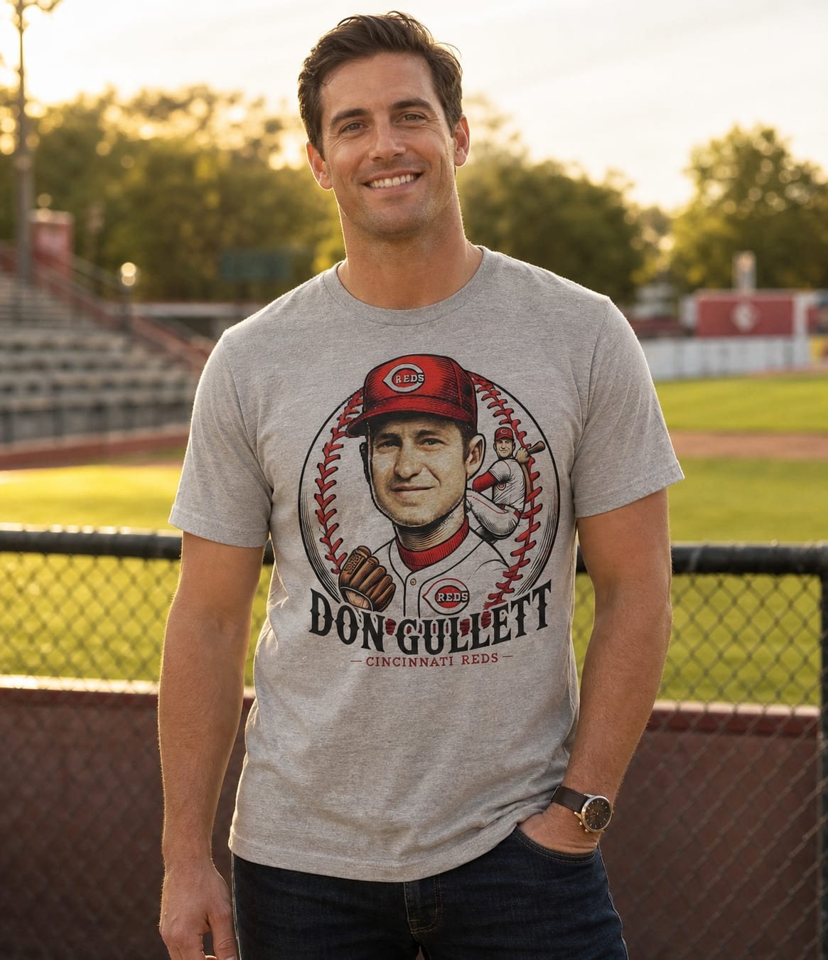 Cincinnati Reds Don Gullett Legend Exclusive Retro Baseball Artwork Shirt