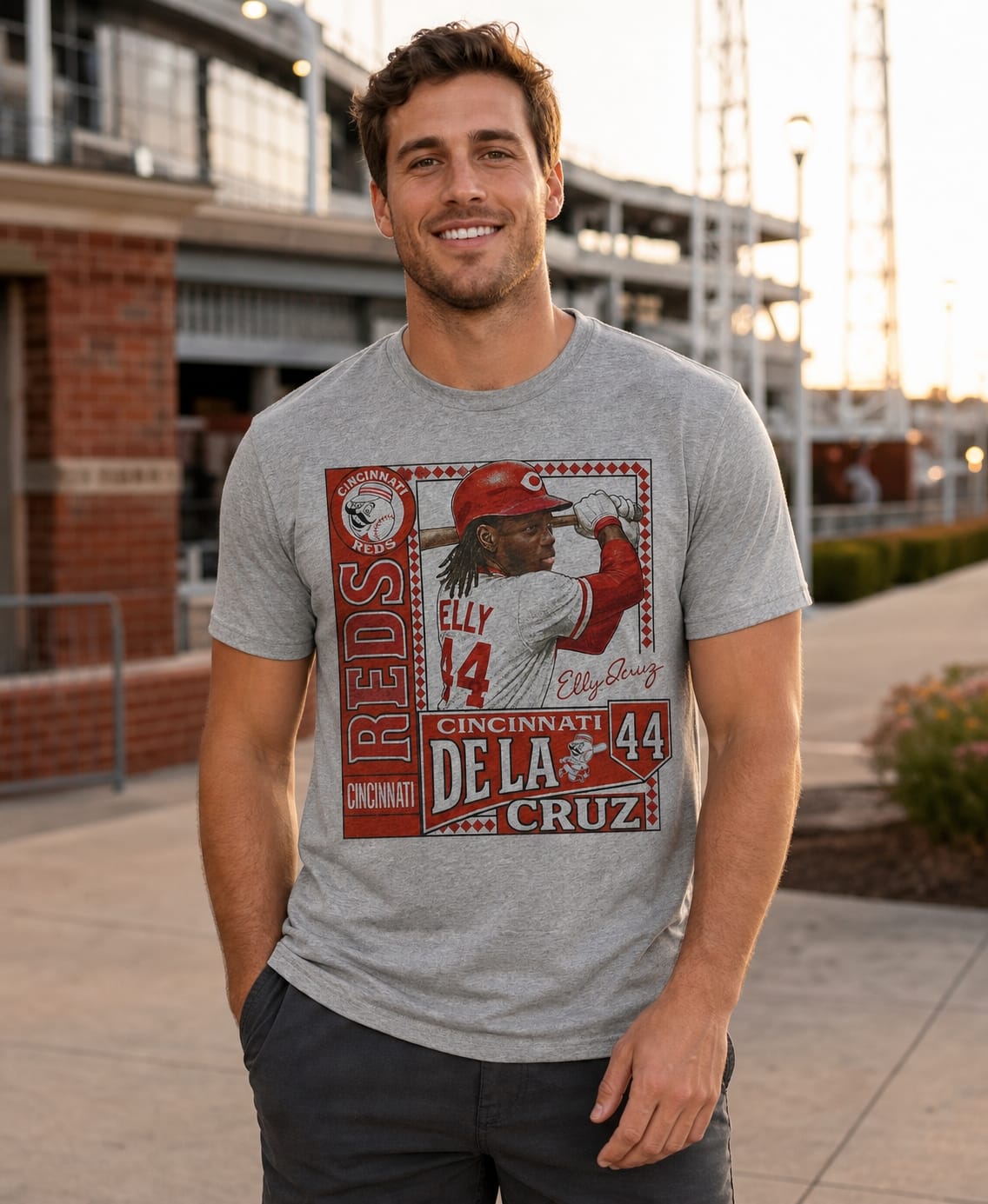 Cincinnati Reds Elly De La Cruz Exclusive Baseball Artwork Shirt