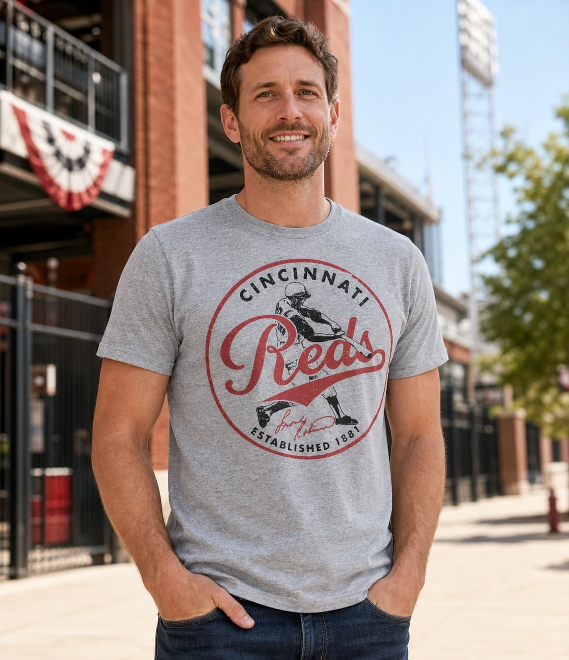 Cincinnati Reds Retro Baseball 1881 Artwork Shirt