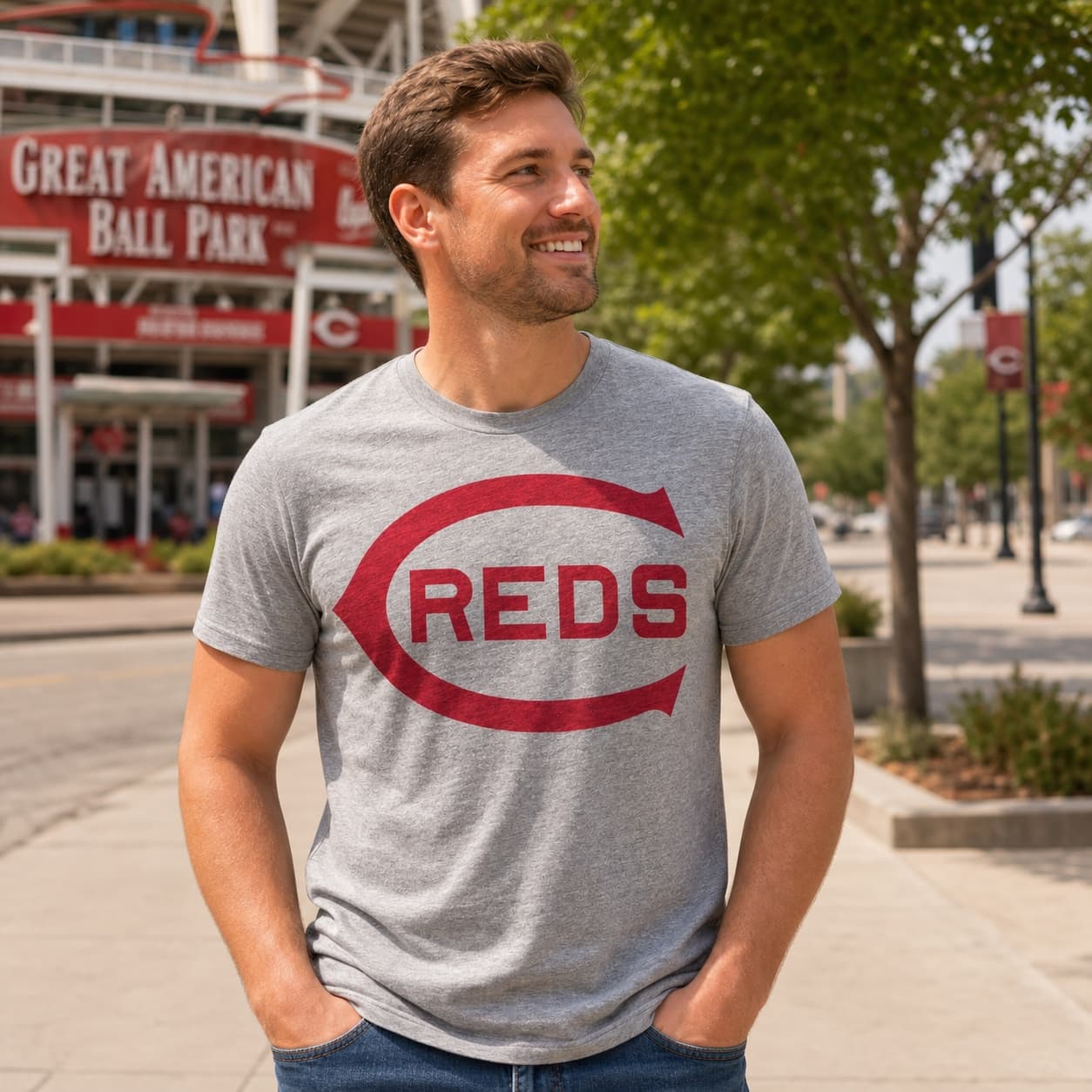 Cincinnati Reds Retro Baseball 1913 Artwork Shirt