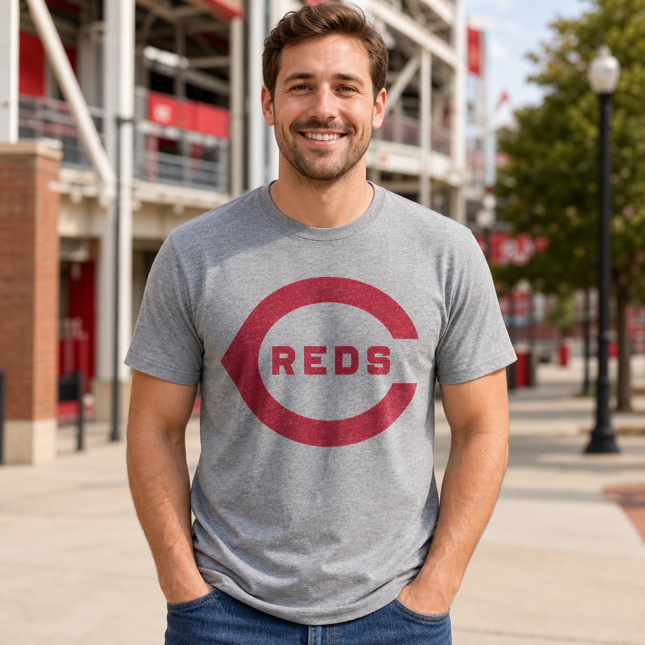 Cincinnati Reds Retro Baseball 1914 Artwork Shirt