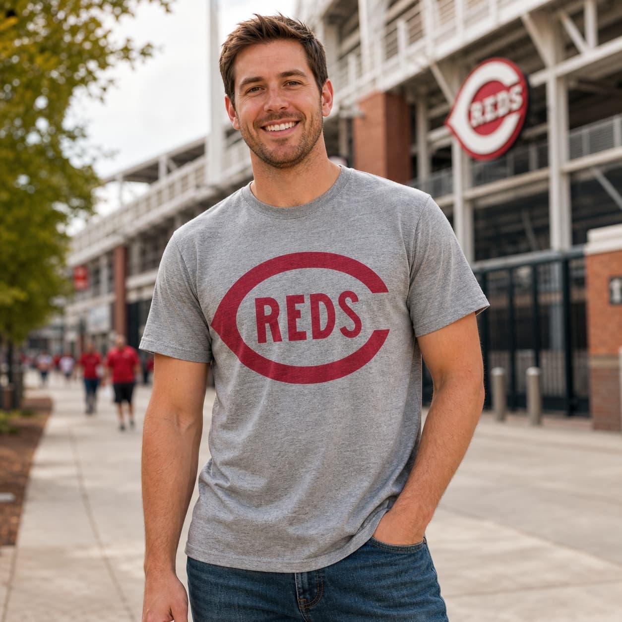 Cincinnati Reds Retro Baseball 1917 Artwork Shirt