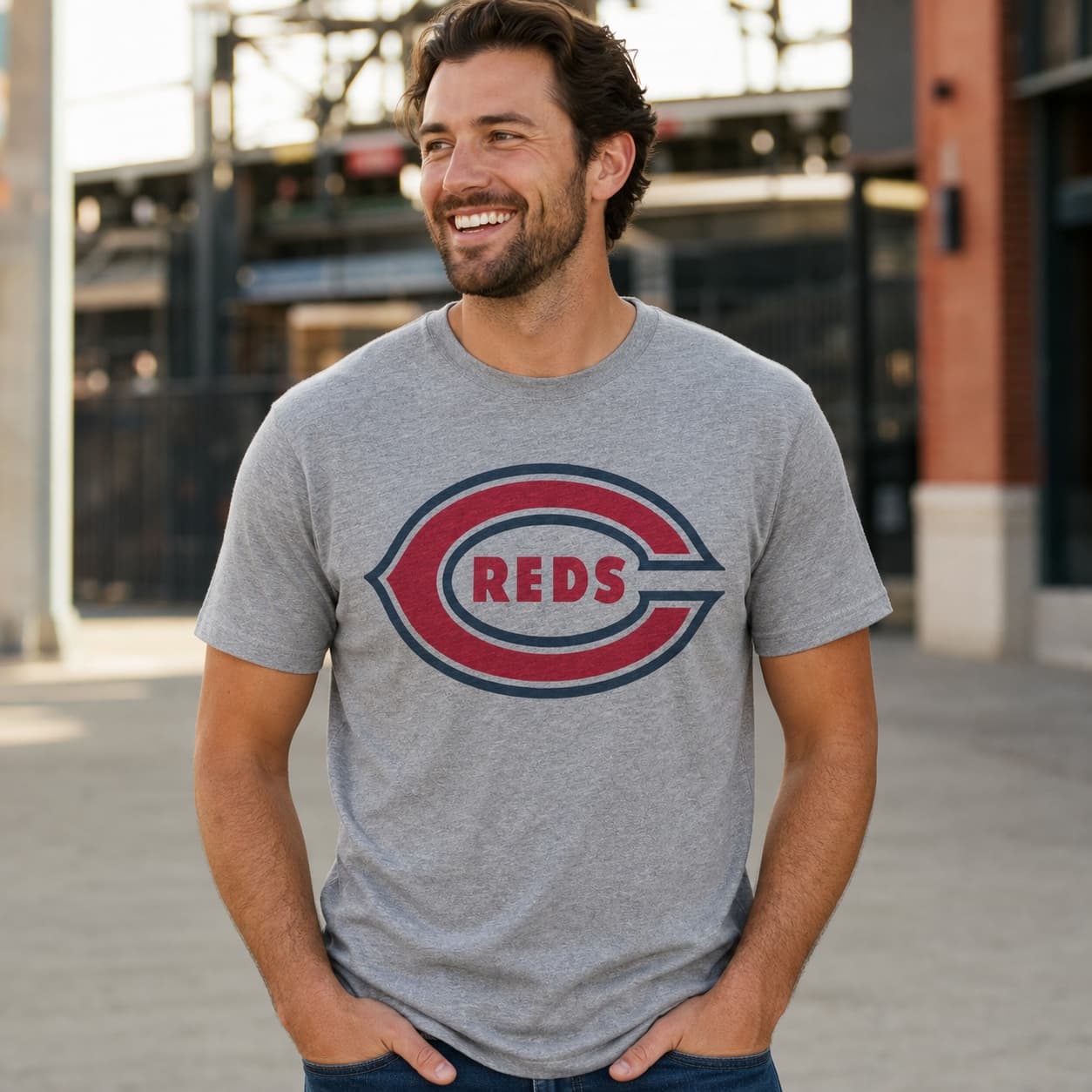 Cincinnati Reds Retro Baseball 1942 Artwork Shirt