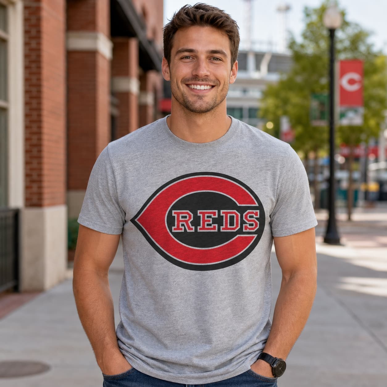 Cincinnati Reds Retro Baseball 1963 Artwork Shirt