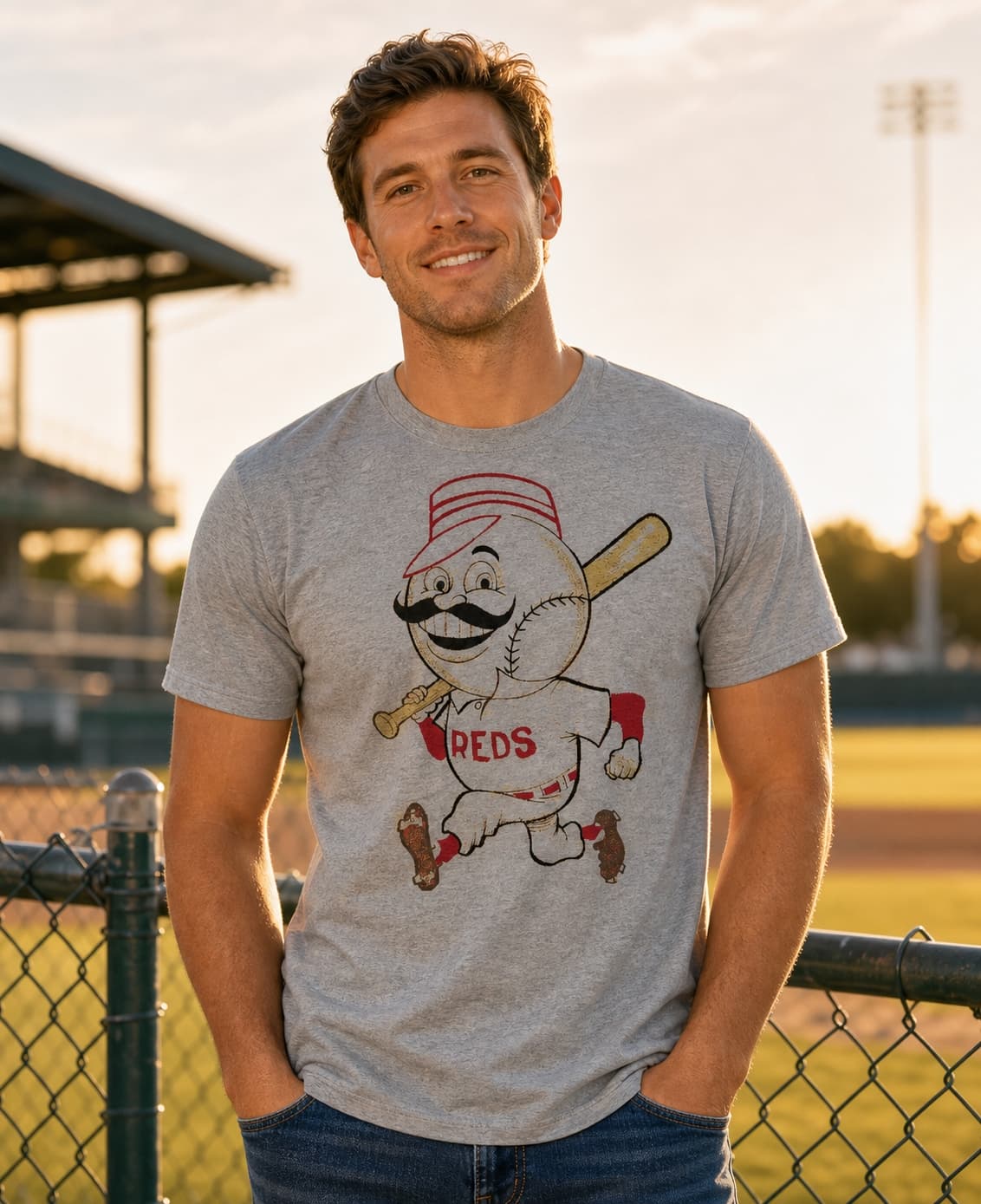Cincinnati Reds Retro Redlegs Mascot Baseball 1930 Artwork Shirt
