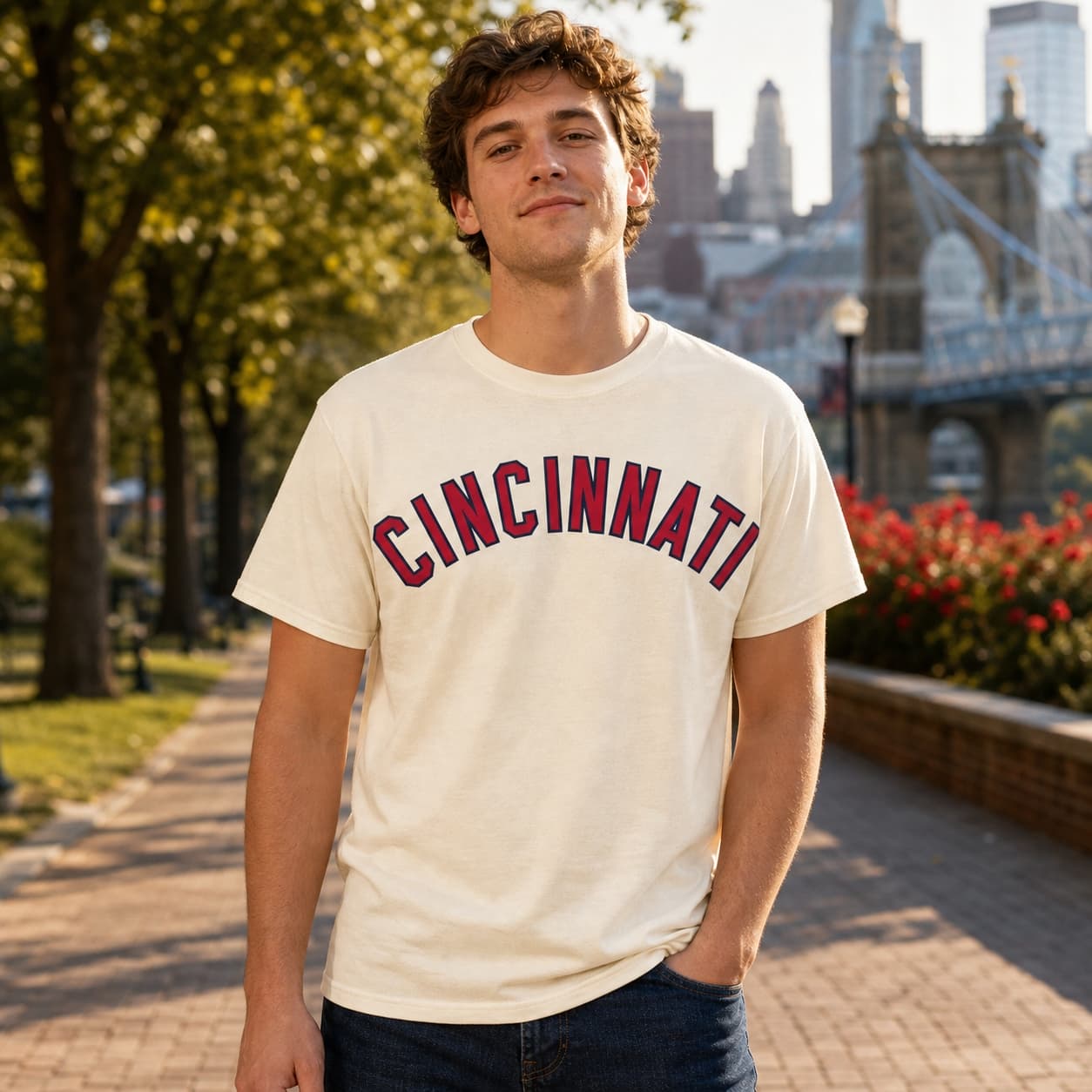 Cincinnati Reds Vintage Jersey Lettering Baseball 1961 Artwork Shirt