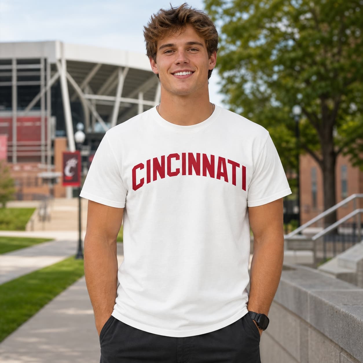 Cincinnati Reds Vintage Jersey Lettering Baseball 1975 Artwork Shirt