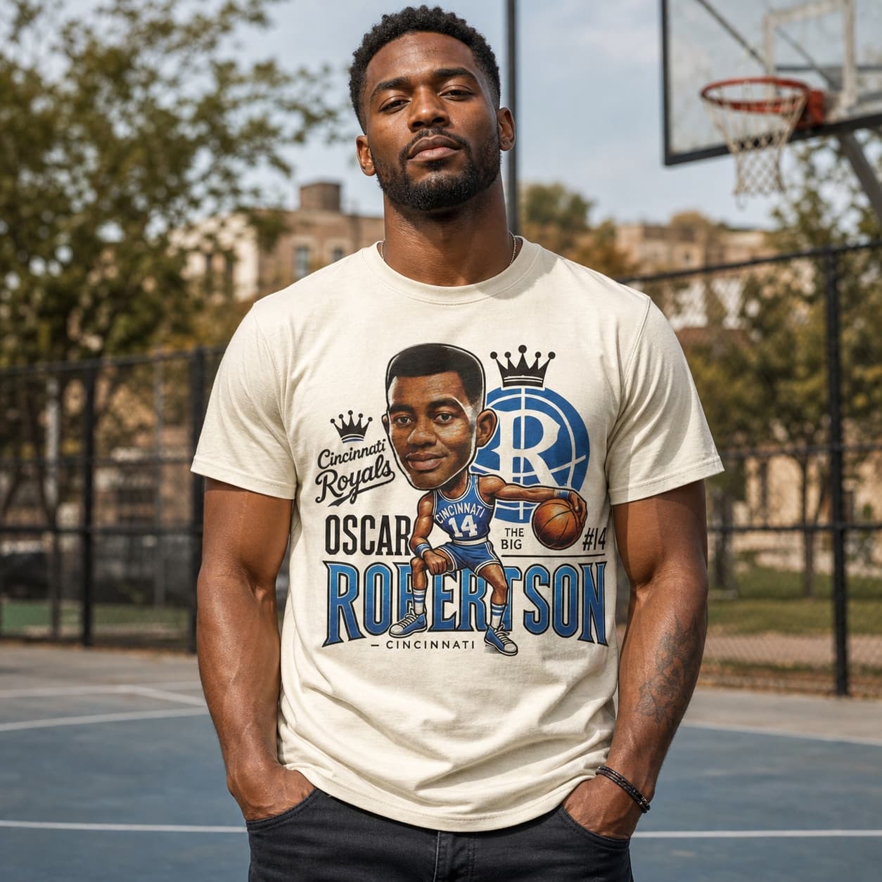 Cincinnati Royals Oscar Robertson Exclusive Retro Basketball Shirt