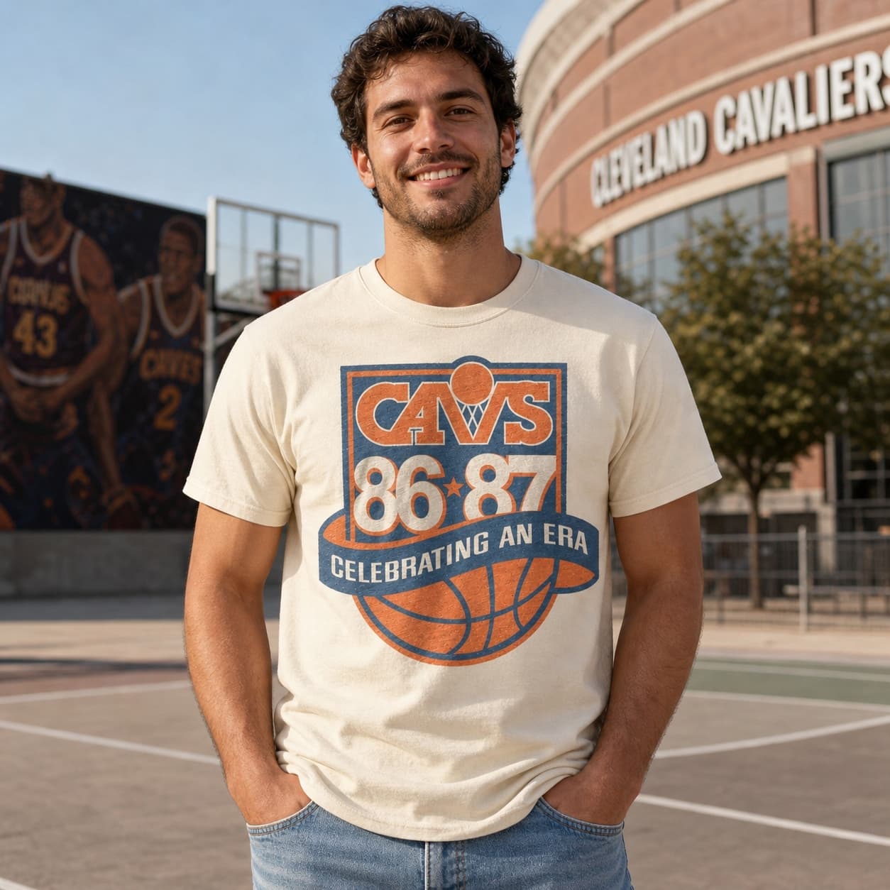 Cleveland Cavaliers Cavs Exclusive Retro Basketball 1987 Shirt