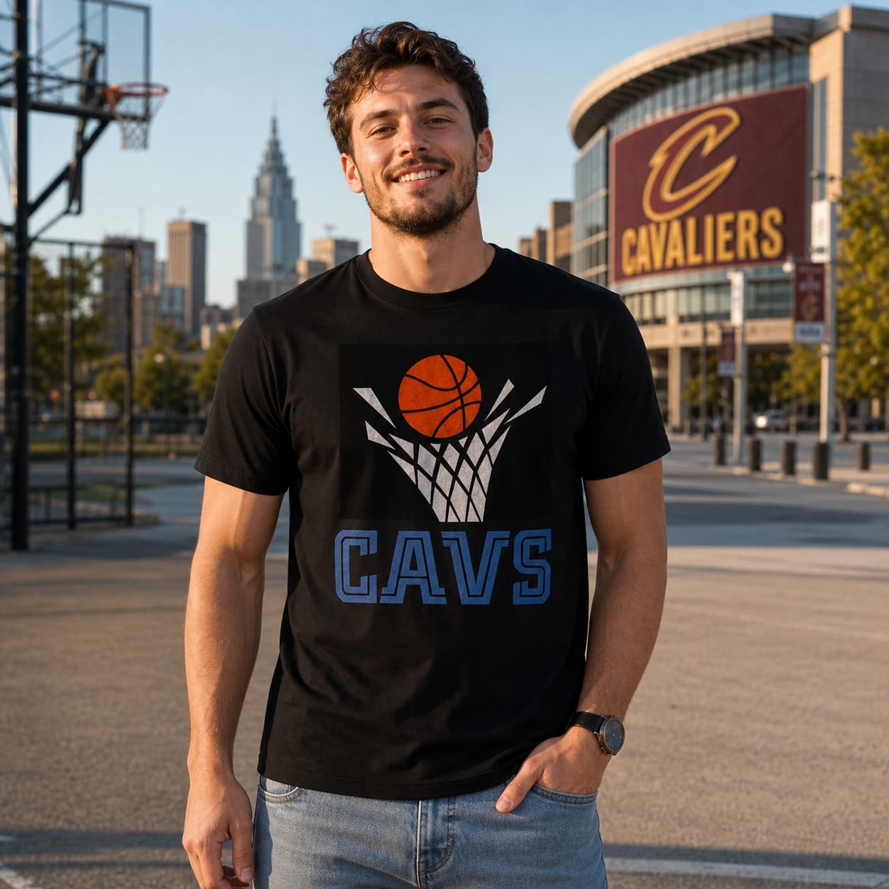 Cleveland Cavaliers Cavs Retro Basketball 1994 Shirt