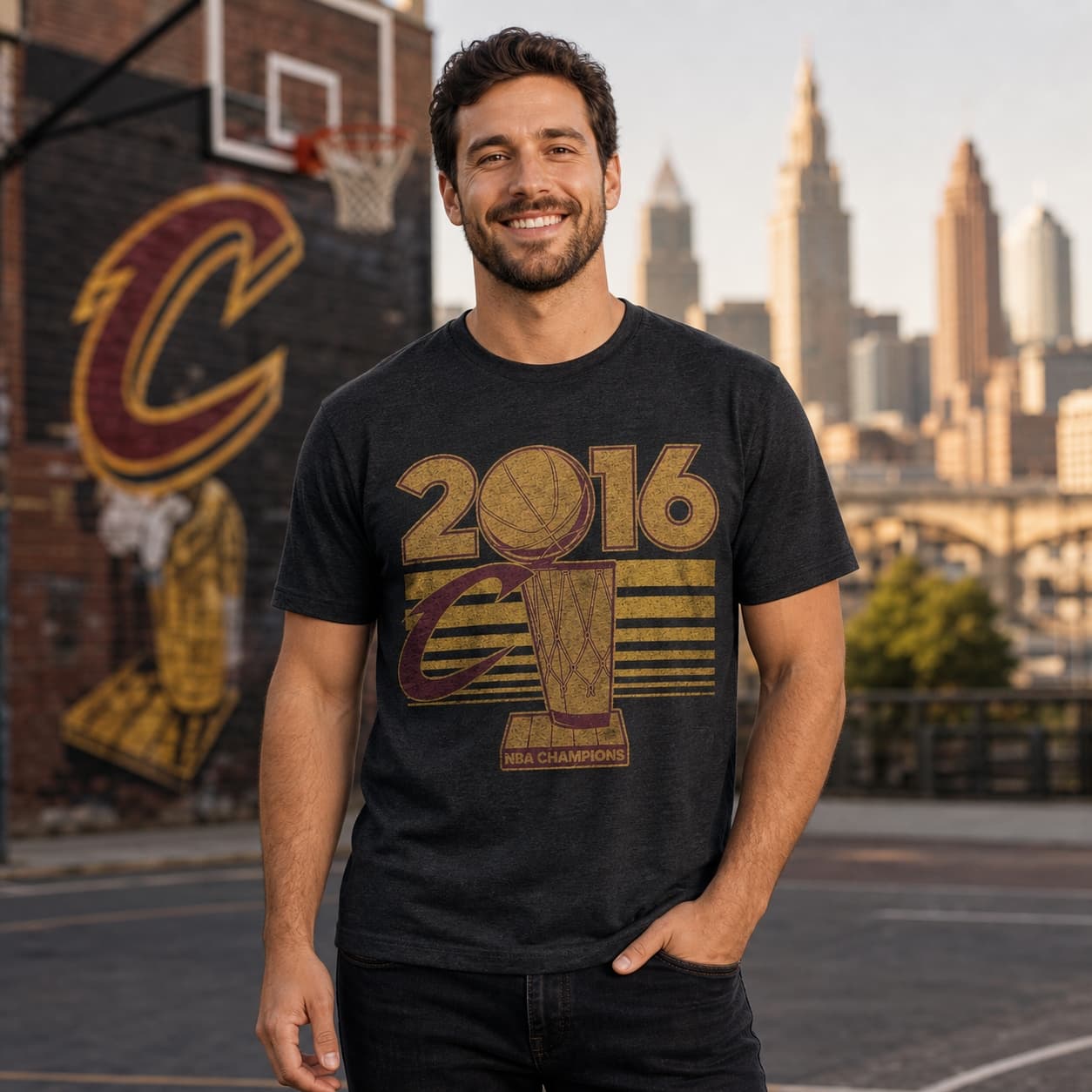 Cleveland Cavaliers Cavs Retro Basketball Championship Shirt
