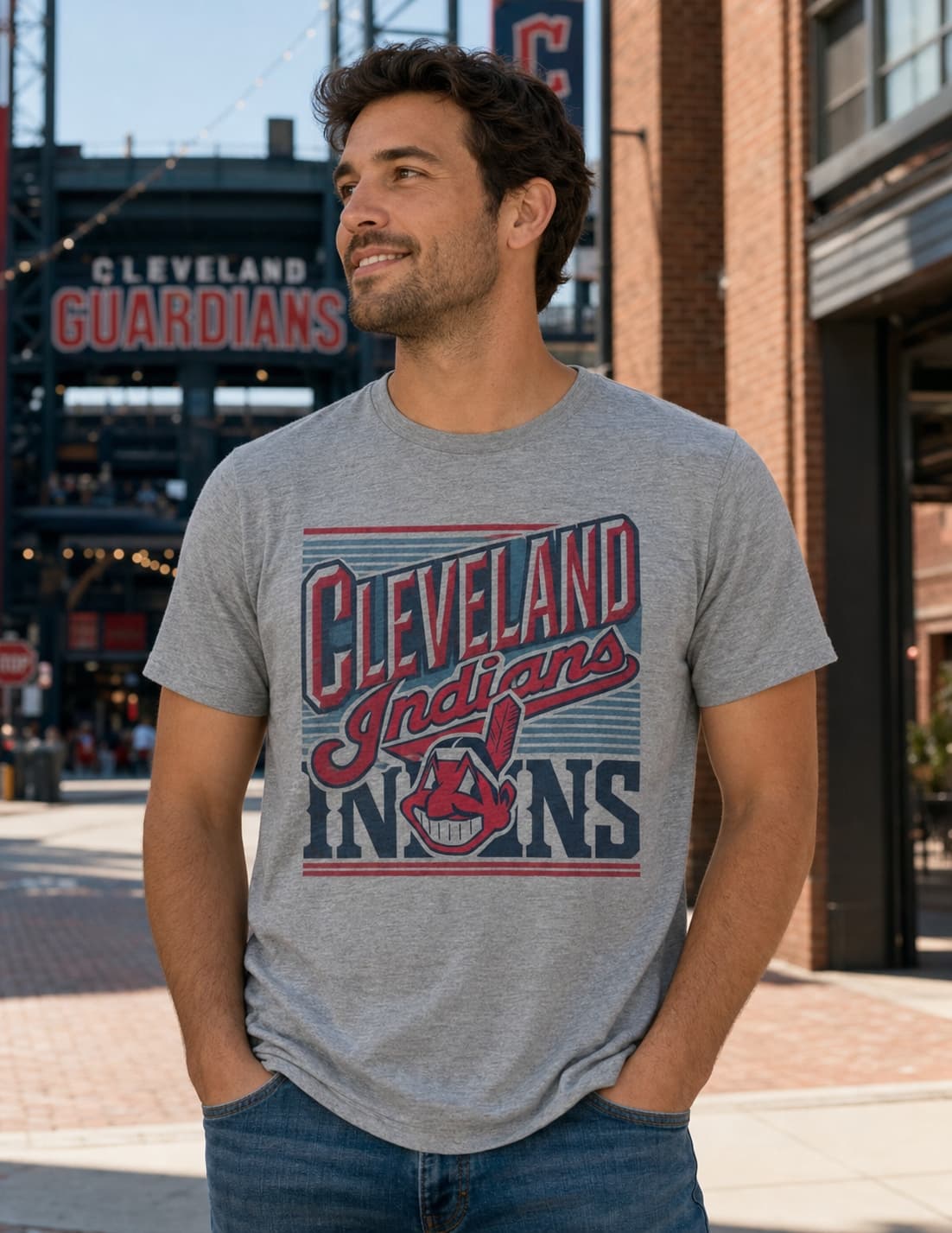 Cleveland Indians Exclusive Retro Baseball Team Artwork Shirt