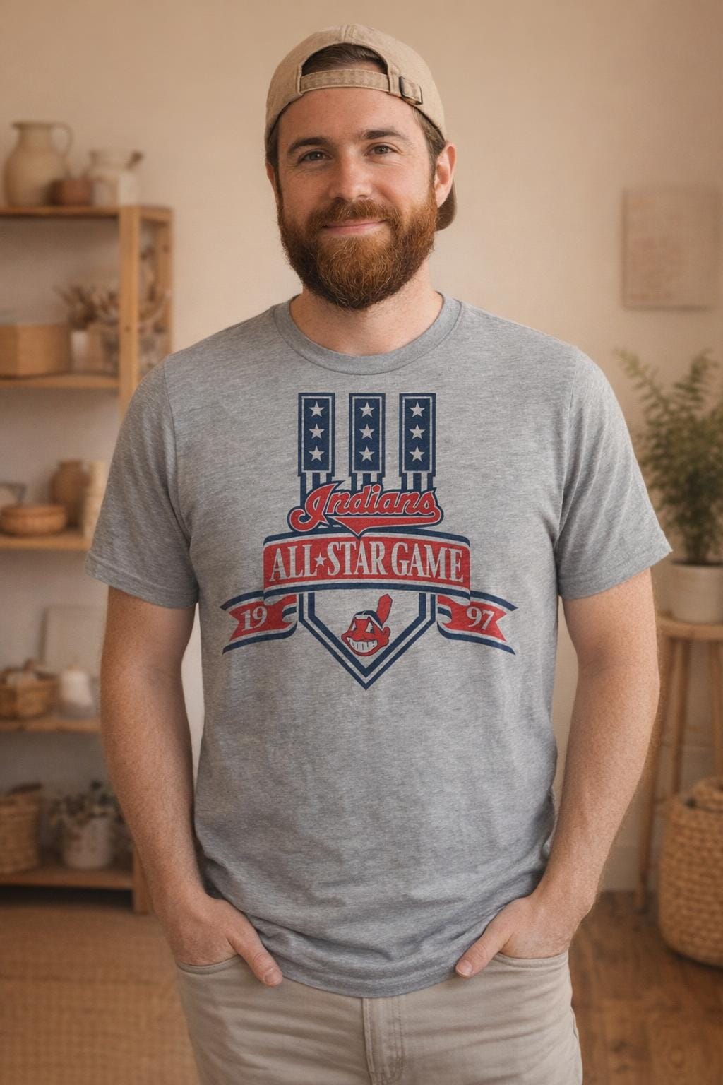 Cleveland Indians Retro All Star Game Baseball 1997 Artwork Shirt
