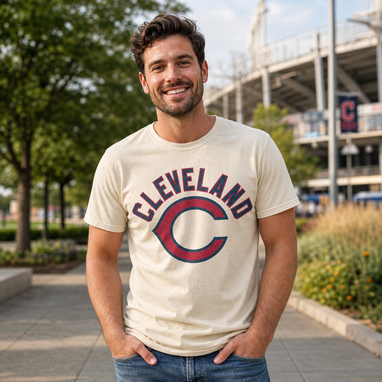 Cleveland Indians Retro Baseball 1935 Artwork Shirt