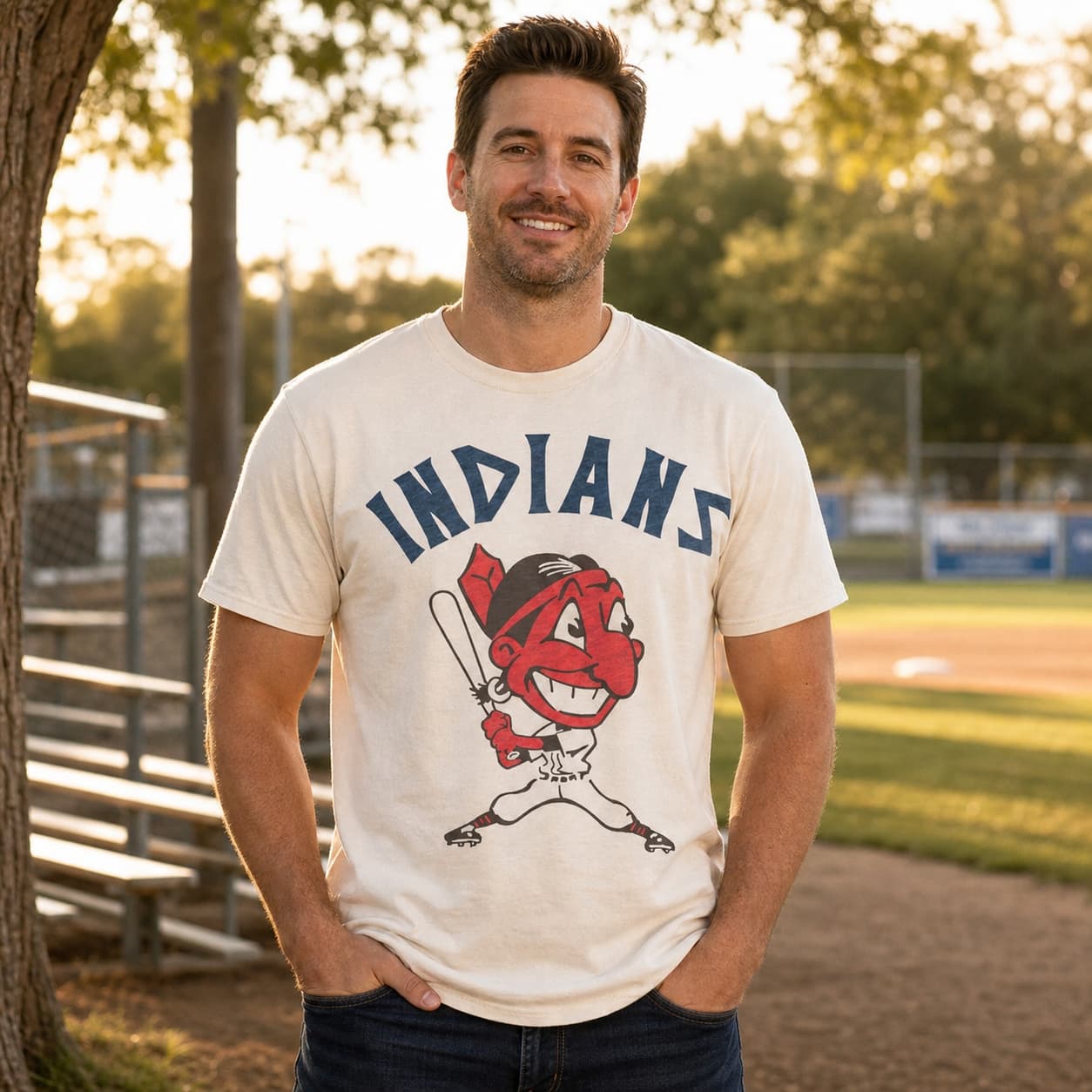 Cleveland Indians Retro Baseball 1946 Artwork Shirt