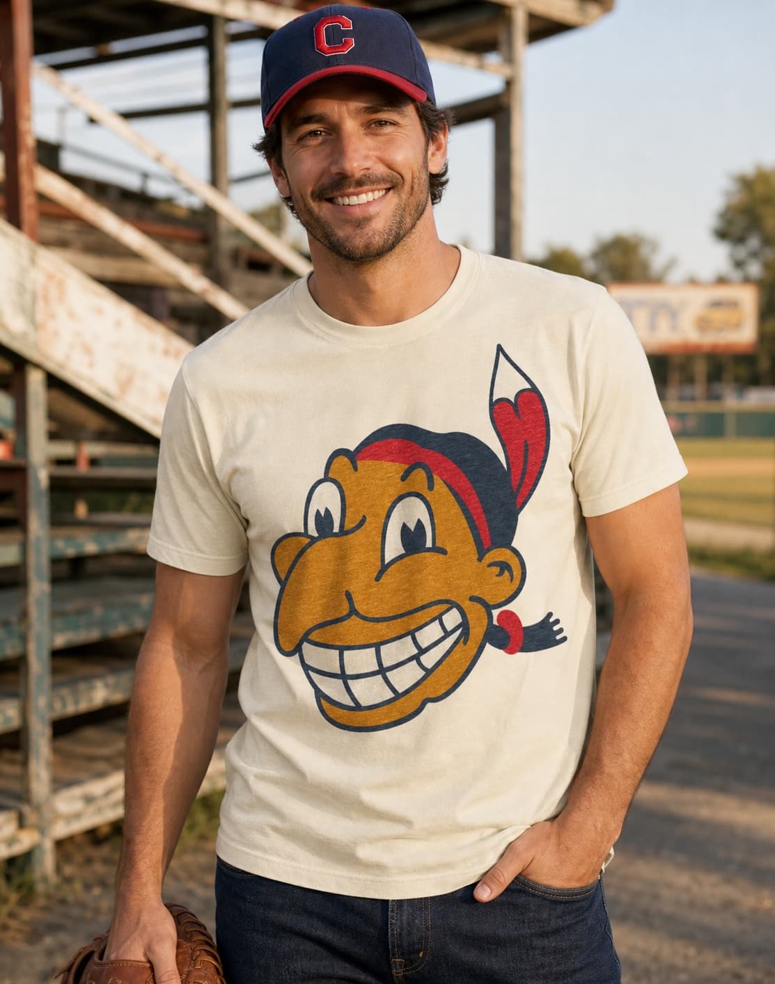 Cleveland Indians Retro Baseball 1947 Artwork Shirt