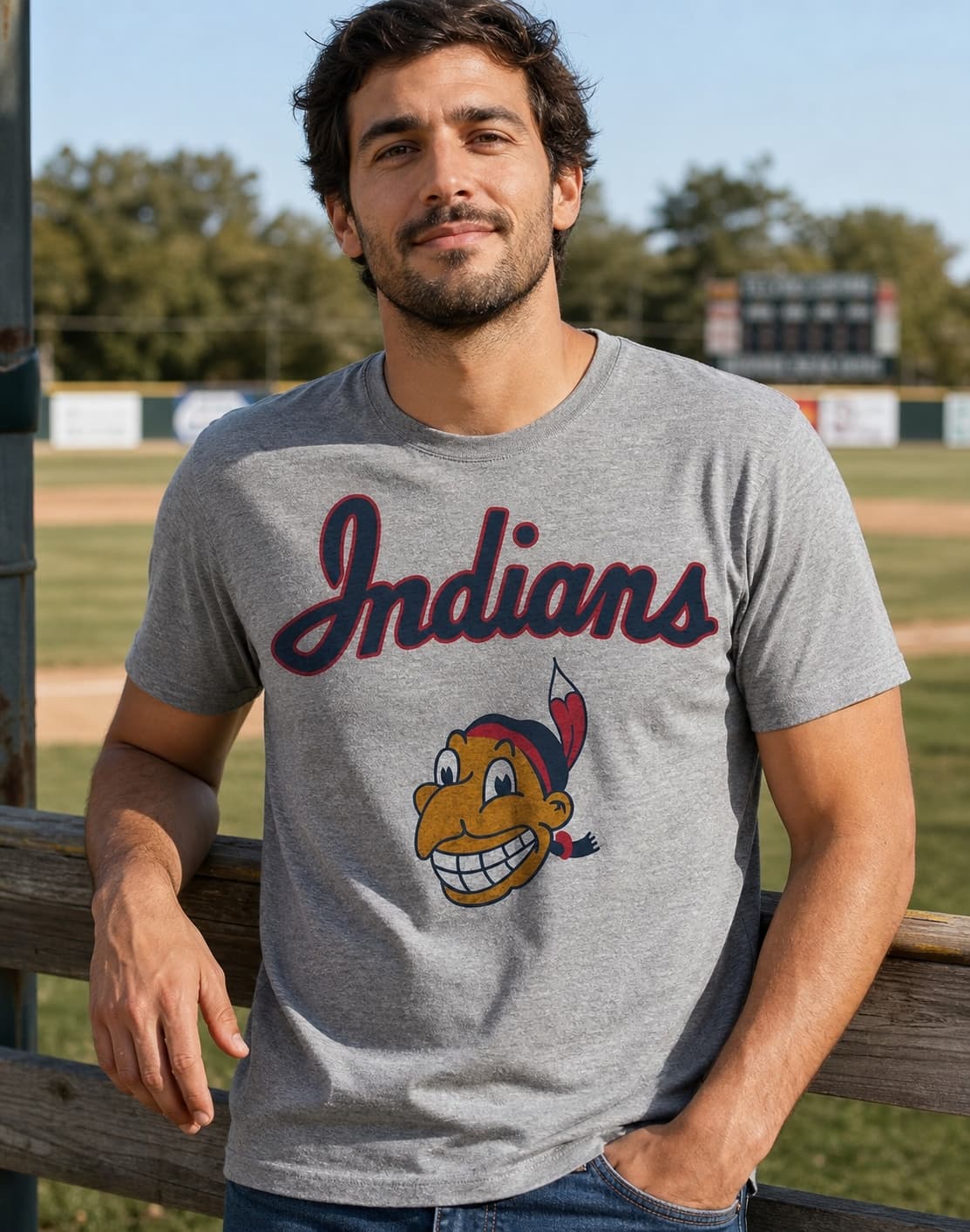 Cleveland Indians Retro Baseball 1948 Artwork Shirt