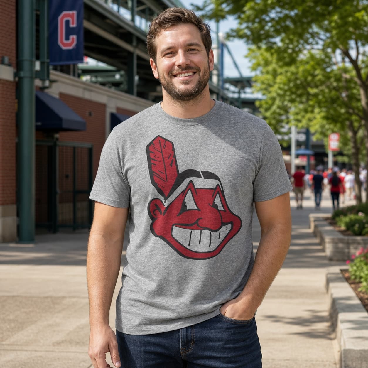 Cleveland Indians Retro Baseball 1949 Artwork Shirt