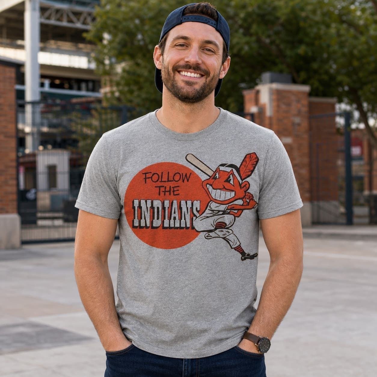 Cleveland Indians Retro Baseball 1969 Artwork Shirt